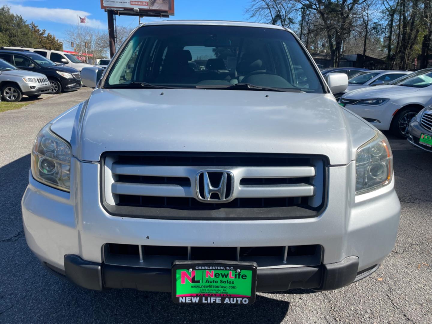 2008 SILVER HONDA PILOT VP (5FNYF18258B) with an 3.5L engine, Automatic transmission, located at 5103 Dorchester Rd., Charleston, SC, 29418-5607, (843) 767-1122, 36.245171, -115.228050 - Photo#1